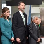 Los Reyes durante su reciente visita a Japón