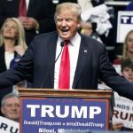 Donald Trump durante su discurso en en el Coliseo Mississippi Coast.