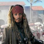 El capitán Jack Sparrow, interpretado por Johnny Depp