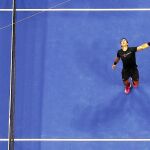 Nadal durante su último duelo con Del Petro