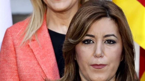 Imagen captada durante la foto de familia de los presidentes autonómicos en el Senado