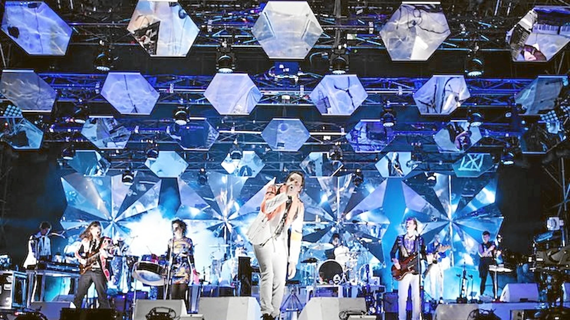 Arcade Fire en su última visita al festival en 2014