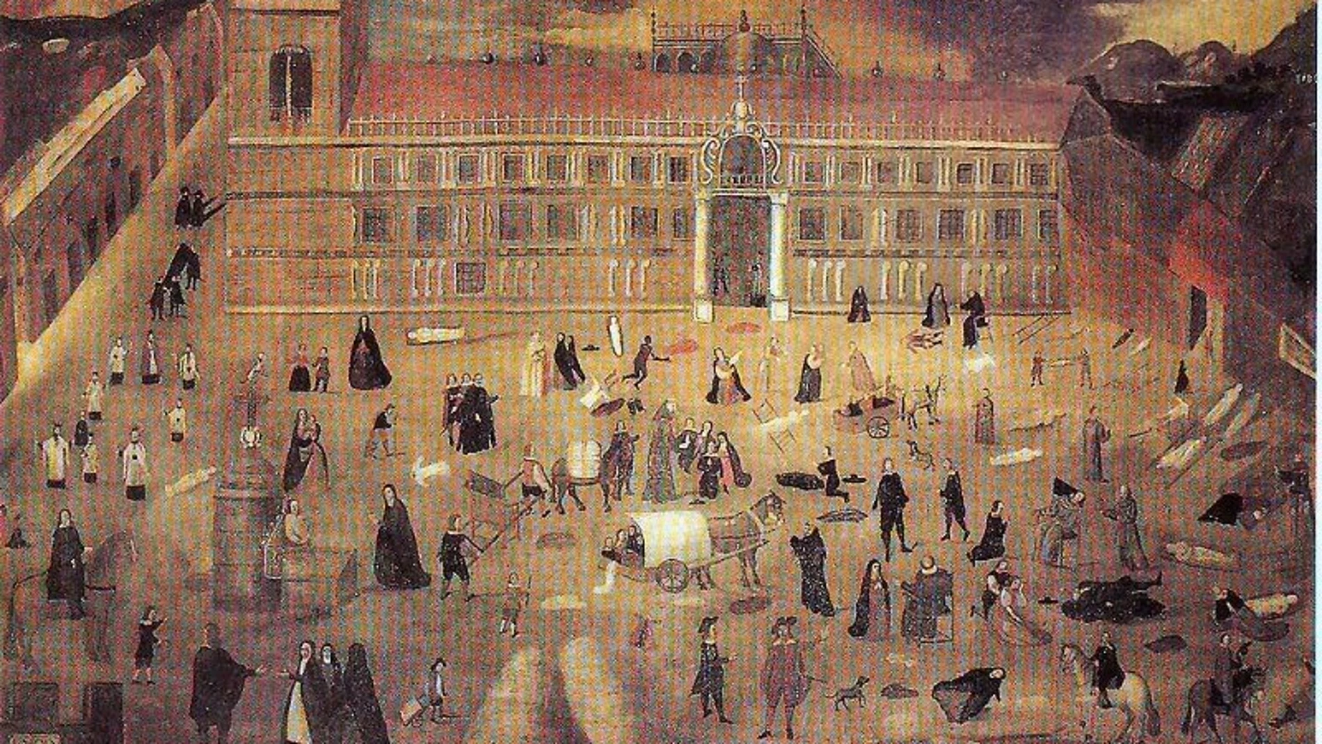 Los efectos de la peste en Sevilla, en un cuadro de época