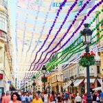 Málaga, abanicos de colores