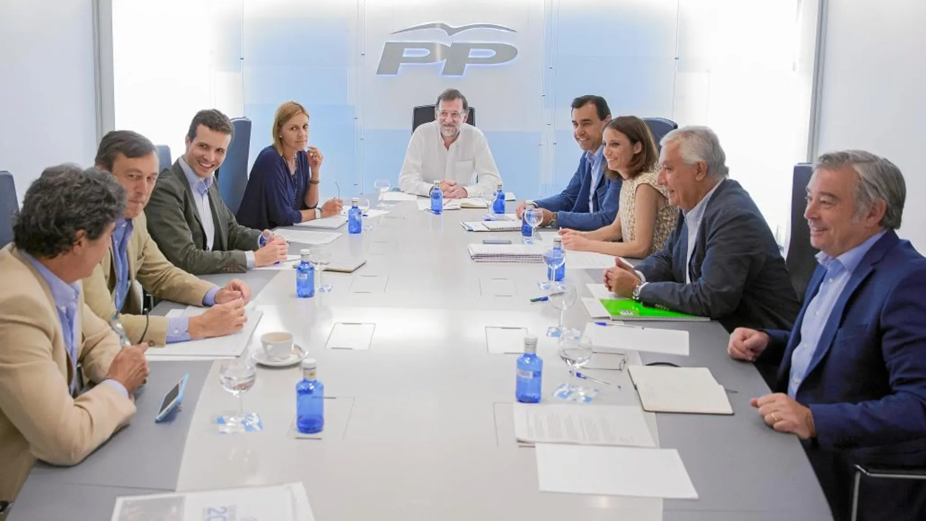 Mariano Rajoy presidió ayer la reunión del Comité de Dirección del PP