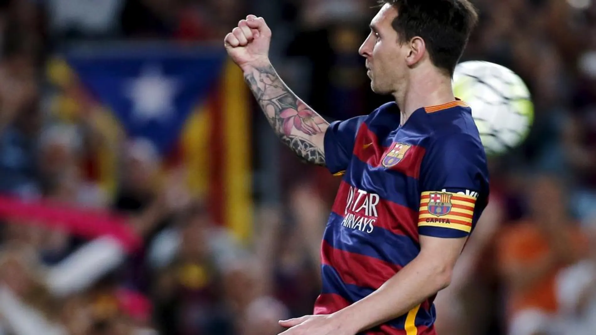 El delantero argentino del FC Barcelona Lionel Messi