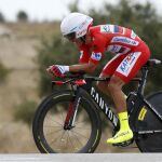 El ciclista español del equipo Katusha, Joaquim "Purito"Rodríguez durante la decimoséptima etapa de la Vuelta Ciclista a España
