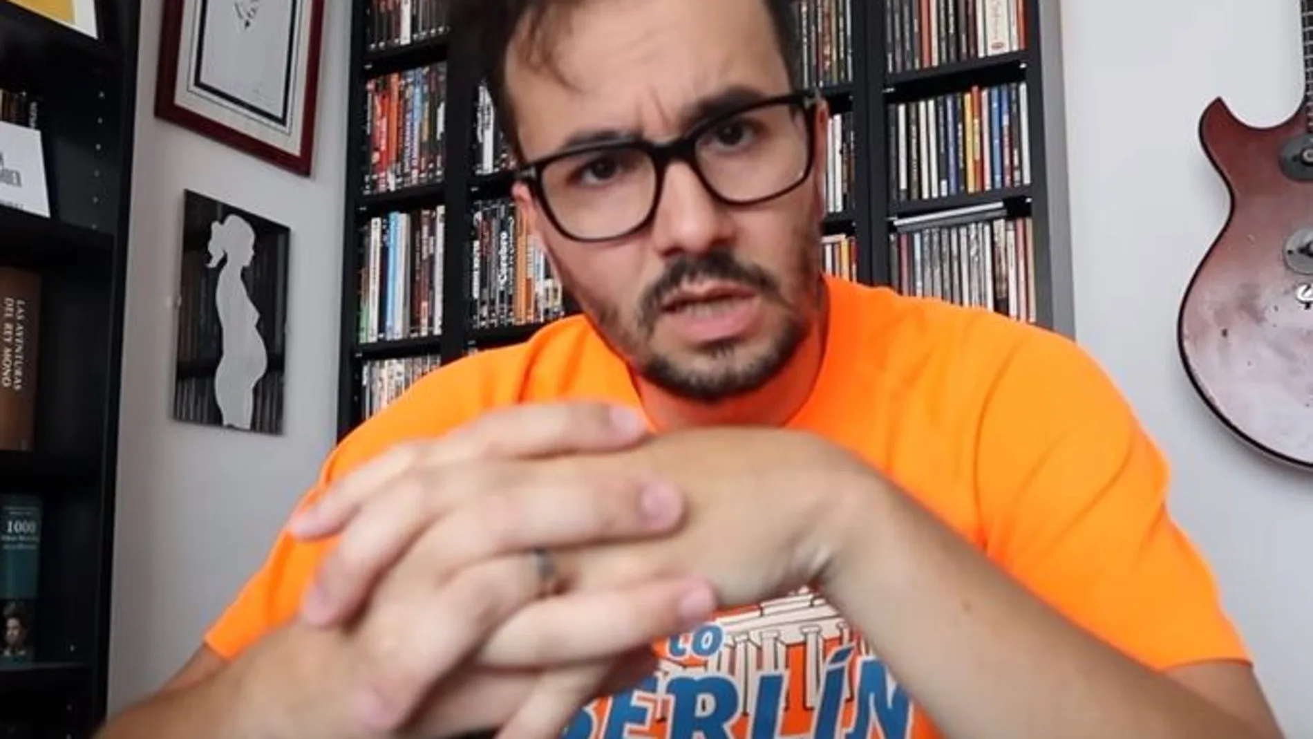 Jair Domínguez en un fotograma de un vídeo