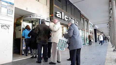 Venta de lotería en una administración vallisoletana