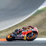 Marc Marquez durante el Gran Premio de la República Checa