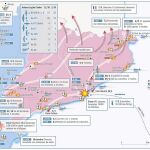 Mapa sobre el despliegue que tuvo la Legión Cóndor y las bélicas consecuencias de su paso