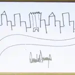  Un boceto de Nueva York firmado por Trump se vende por 30.000 dólares