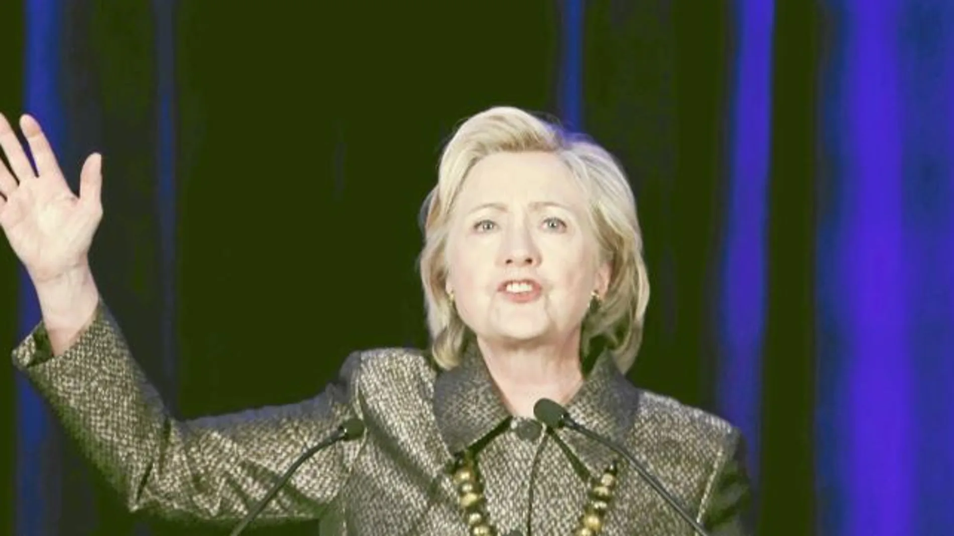 LÍDER EN LAS ENCUESTAS Hillary Clinton, precandidata demócrata a la Casa Blanca, en una conferencia sobre inmigración que tuvo lugar esta semana en el barrio neoyorquino de Brooklyn
