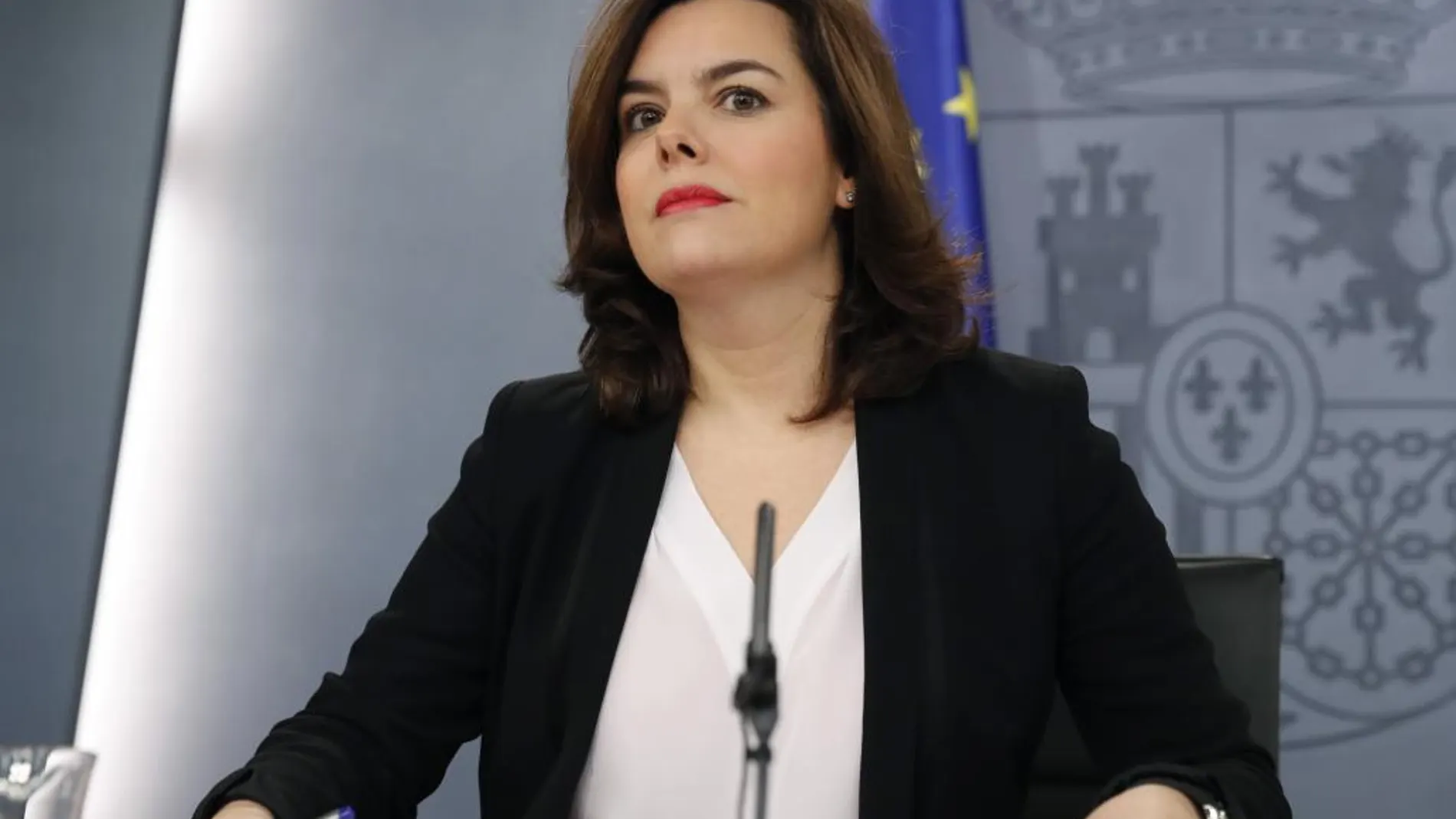 Soraya Sáenz de Santamaría, la semana pasada