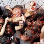 Fiesta de la tomatina en Buñol