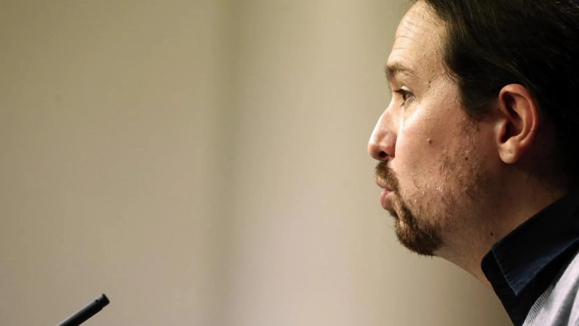 El líder de Podemos, Pablo Iglesias