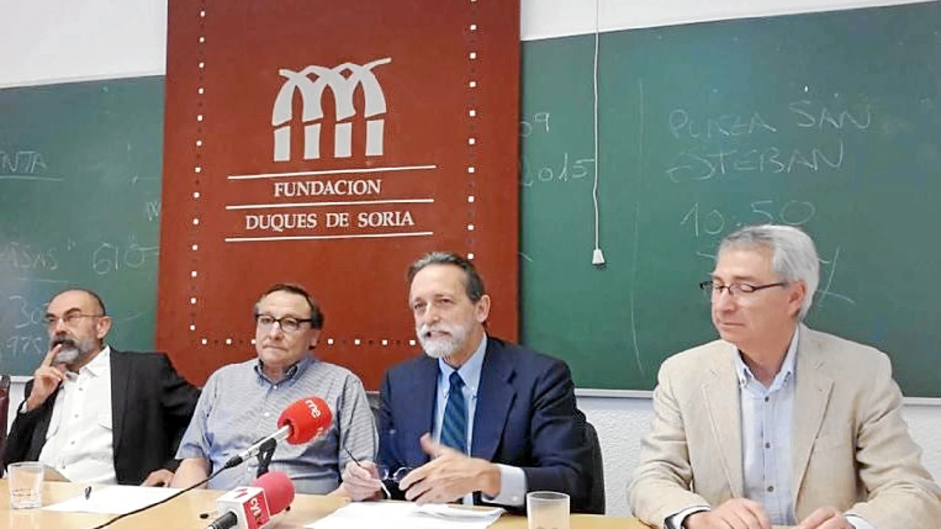 Presentación de las actividades de julio y agosto de la Fundación Duques de Soria, con José María Rodríguez Ponga