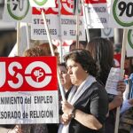Las movilizaciones de los profesores de Religión se repetirán en 2016