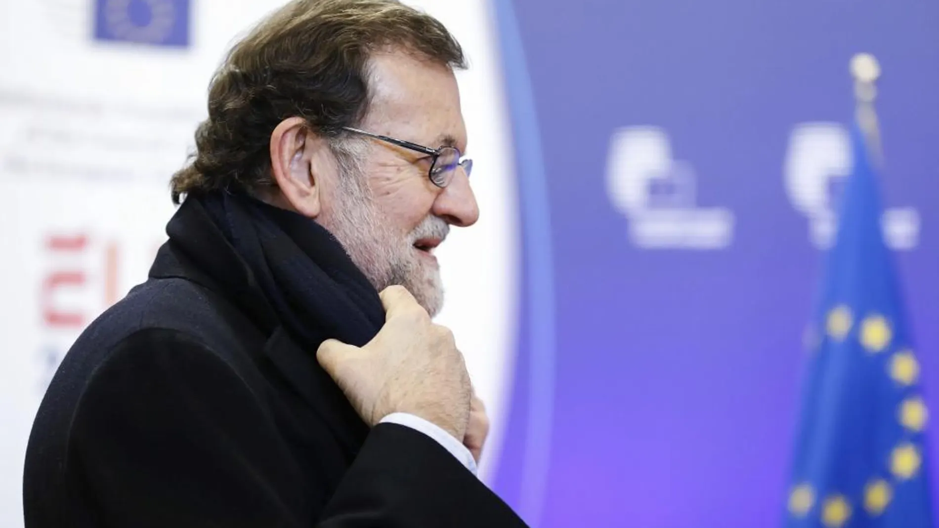 El presidente del Gobierno español en funciones, Mariano Rajoy, en Bruselas