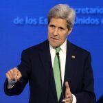 El secretario de Estado de los Estados Unidos, John F. Kerry, habla en uno de los paneles de la conferencia «Nuestro Océano»