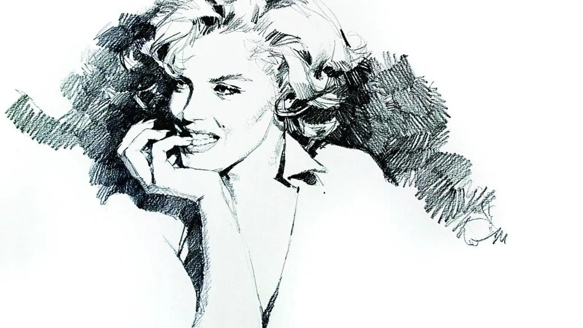 Un retrato de Marilyn Monroe, actriz a la que dedicó numerosas obras