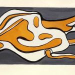 Una de las extraordinarias obras originales de Léger que forman parte de la exposición abierta en la Galería Barbié