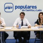 Alfonso Fernández Mañueco preside el Comité de Dirección del PP junto a Francisco Vázquez y Silvia Clemente