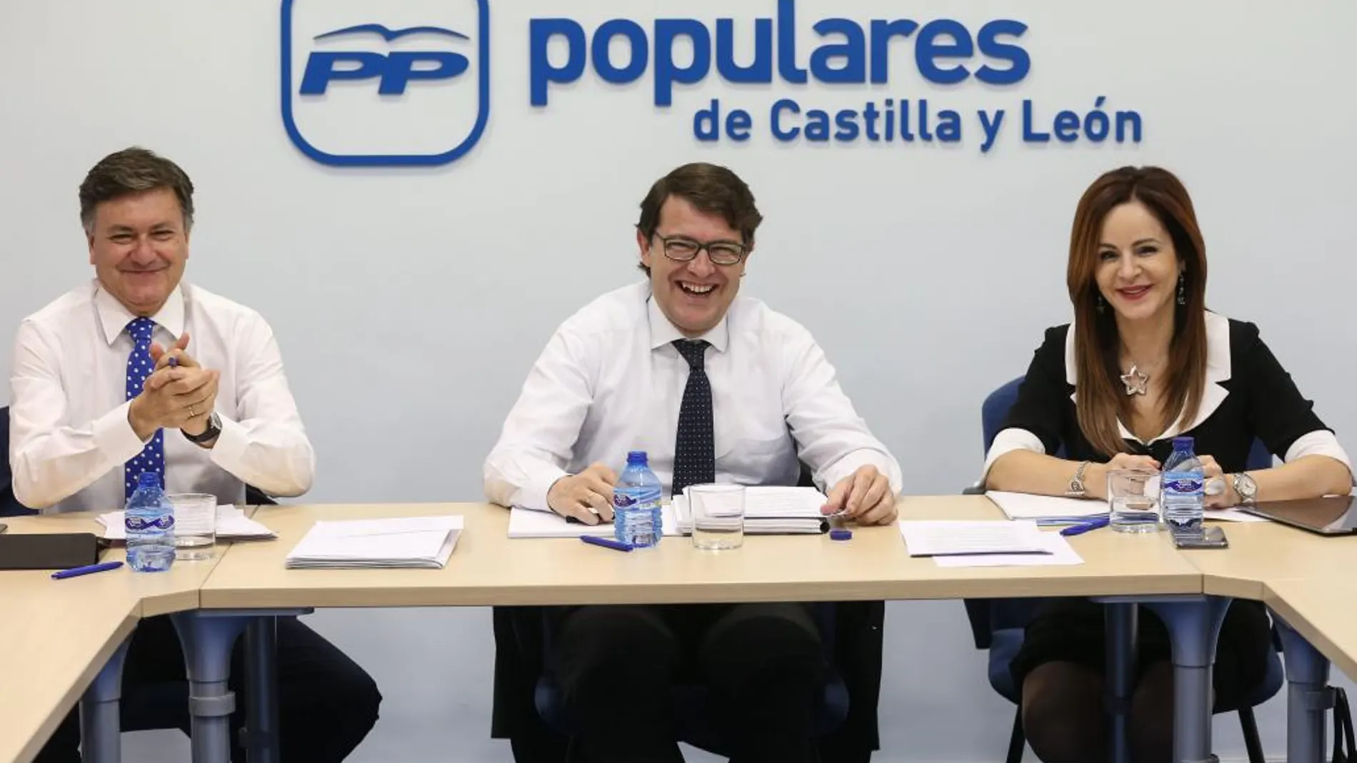 Alfonso Fernández Mañueco preside el Comité de Dirección del PP junto a Francisco Vázquez y Silvia Clemente