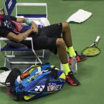 Nick Kyrgios durante el partido contra Andy Murray en el pasdado U.S. Open