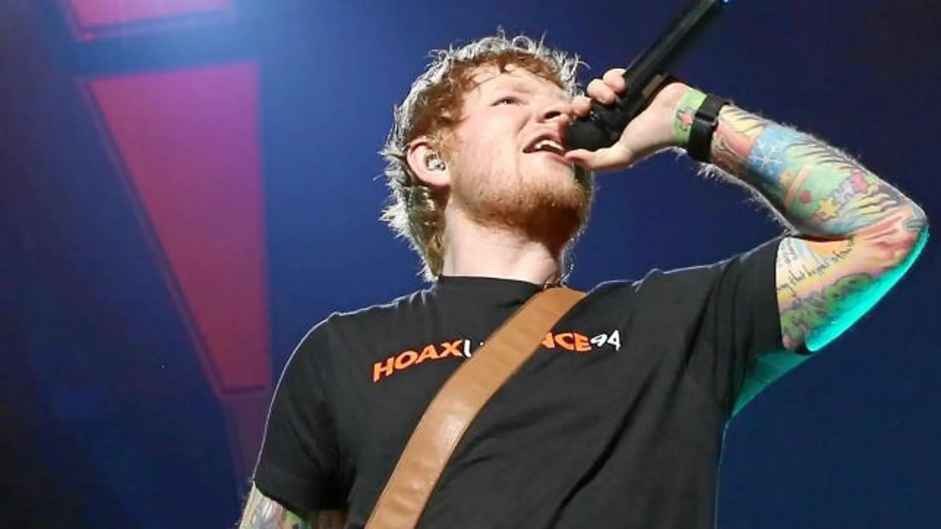 El cantante Ed Sheeran triunfó ayer en el WiZink Center.