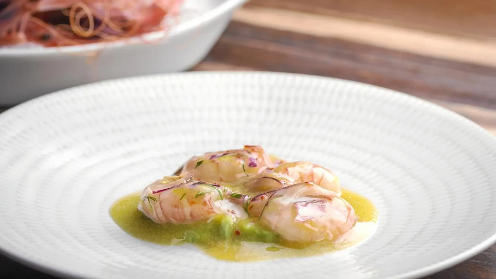 Ceviche quisquillas con lulo y yuzu