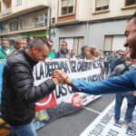 Más de 2.000 mineros se echaron a las calles de Ponferrada, en una manifestación en la que participó el líder socialista, Luis Tudanca