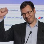 El primer ministro de Serbia, Aleksandar Vucic, proclama la victoria del Partido Progresista de Serbia