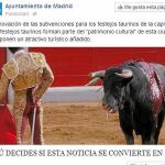 Publicidad municipal contra la Iglesia y los toros