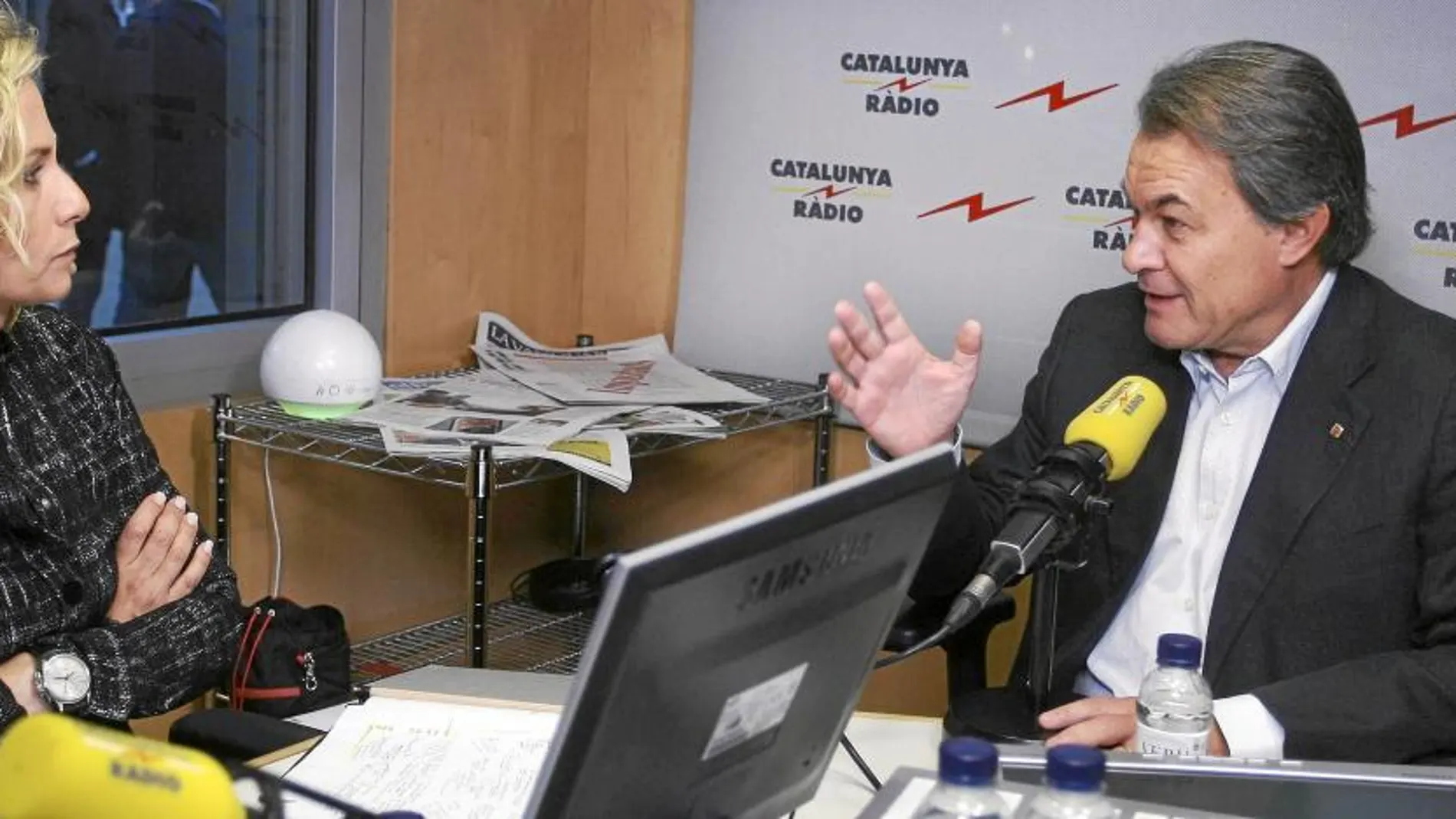 Artur Mas, ayer en una entrevista para Catalunya Radio en la que advirtió a la CUP de que no han llegado «hasta aquí para estropearlo todo»