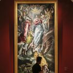 Fotografía de la obra de El Greco «Inmaculada Concepción» que forma parte de la exposición 'El Siglo de Oro. La era Velázquez'