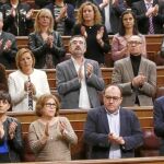 El Grupo Parlamentario Socialista quedó muy fracturado a cuenta de la pugna entre Sánchez y Díaz por la abstención a Rajoy