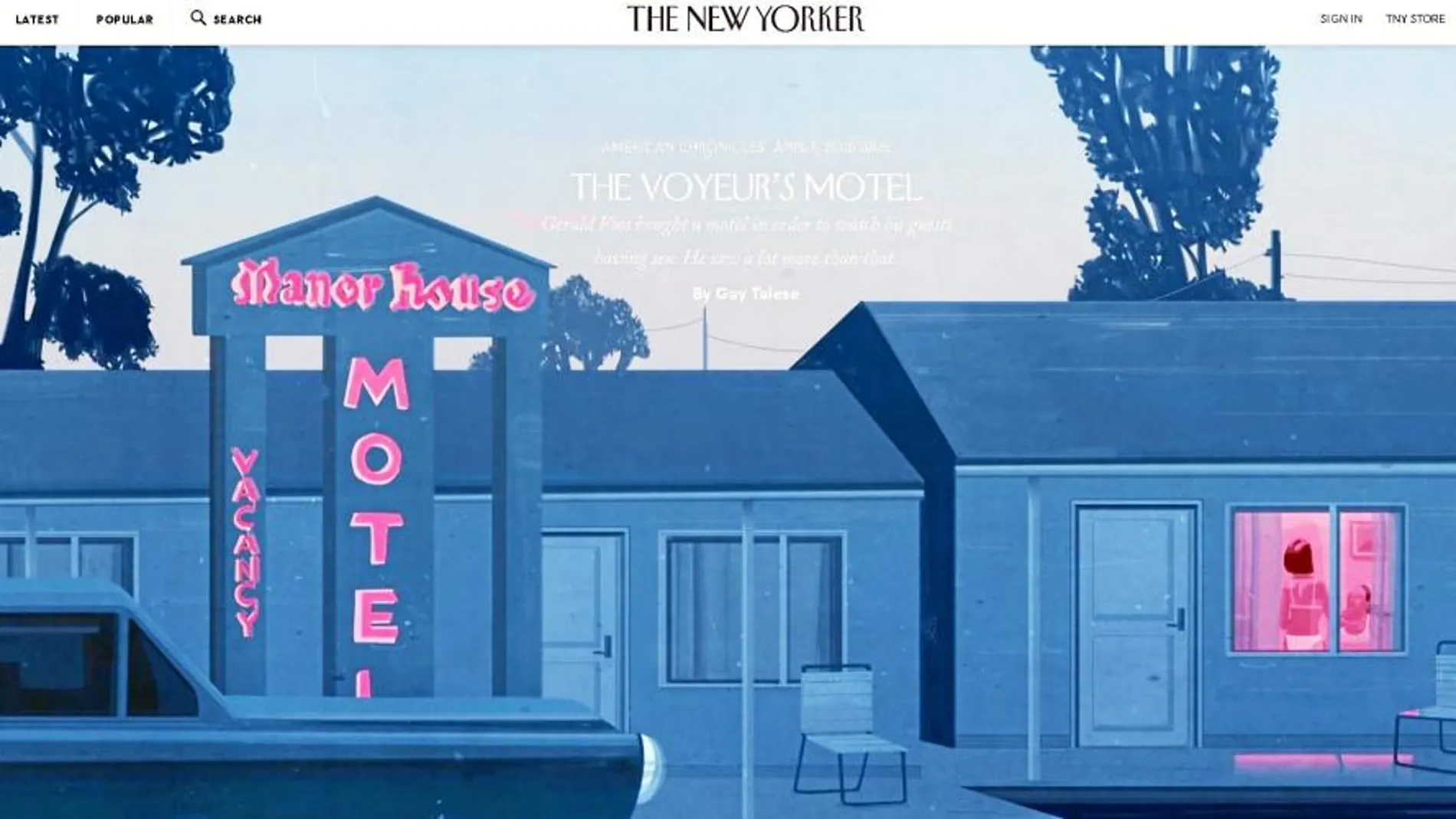 Imagen promocional de «The New Yorker» del libro