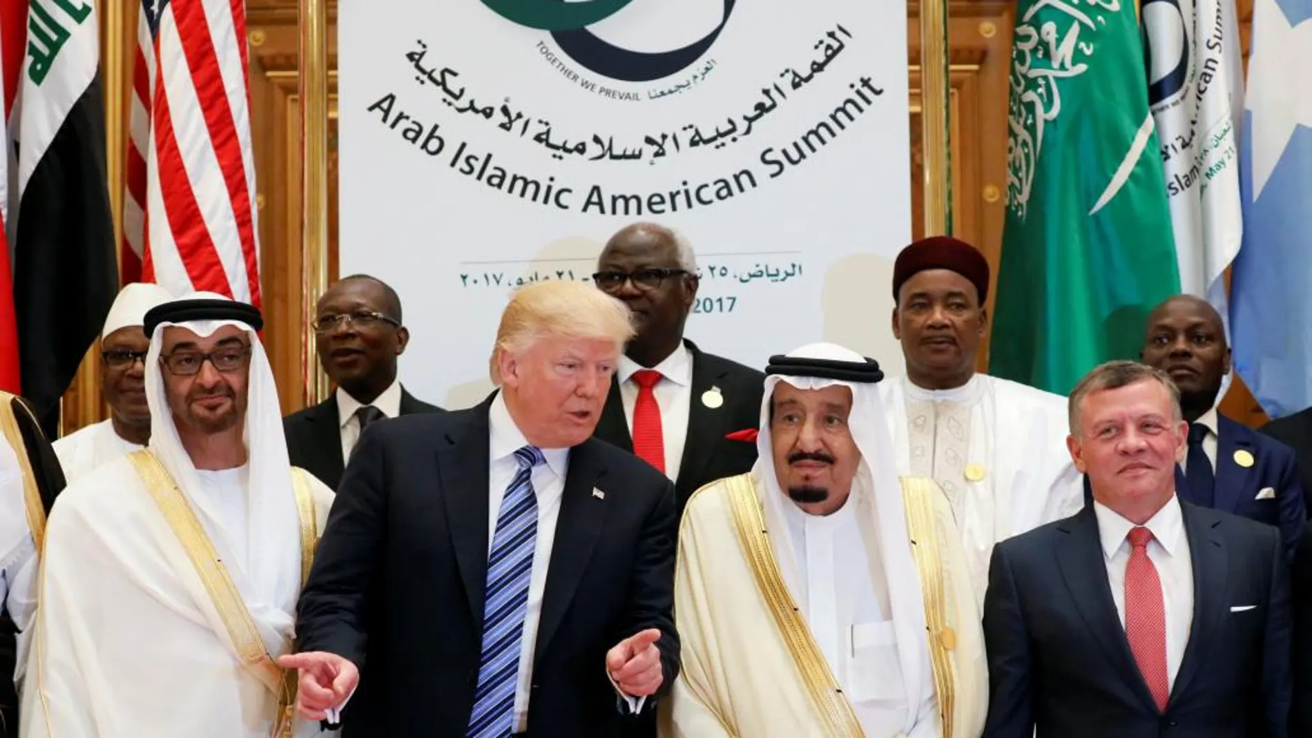 Cumbre entre el presidente de EE.UU., Donald Trump, y 55 líderes de países musulmanes