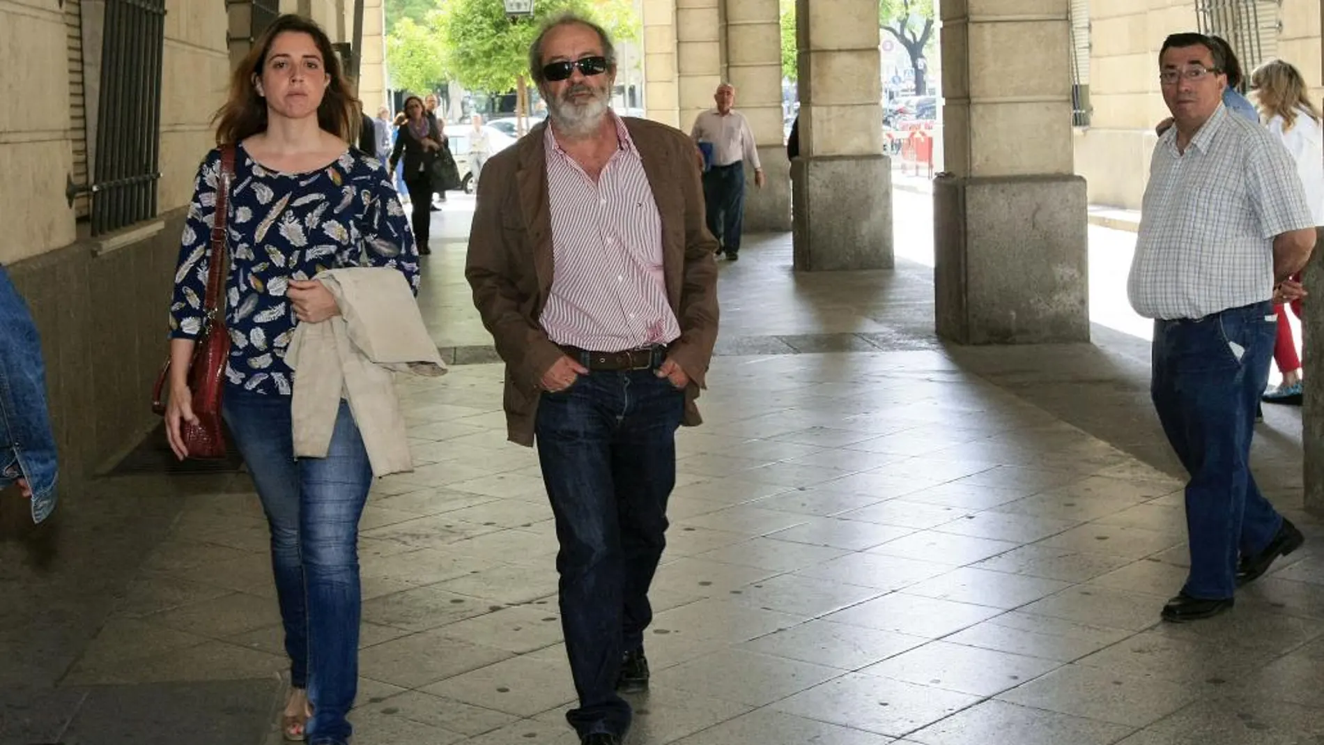 El ex sindicalista Juan Lanzas, en una de sus visitas a los juzgados de Sevilla
