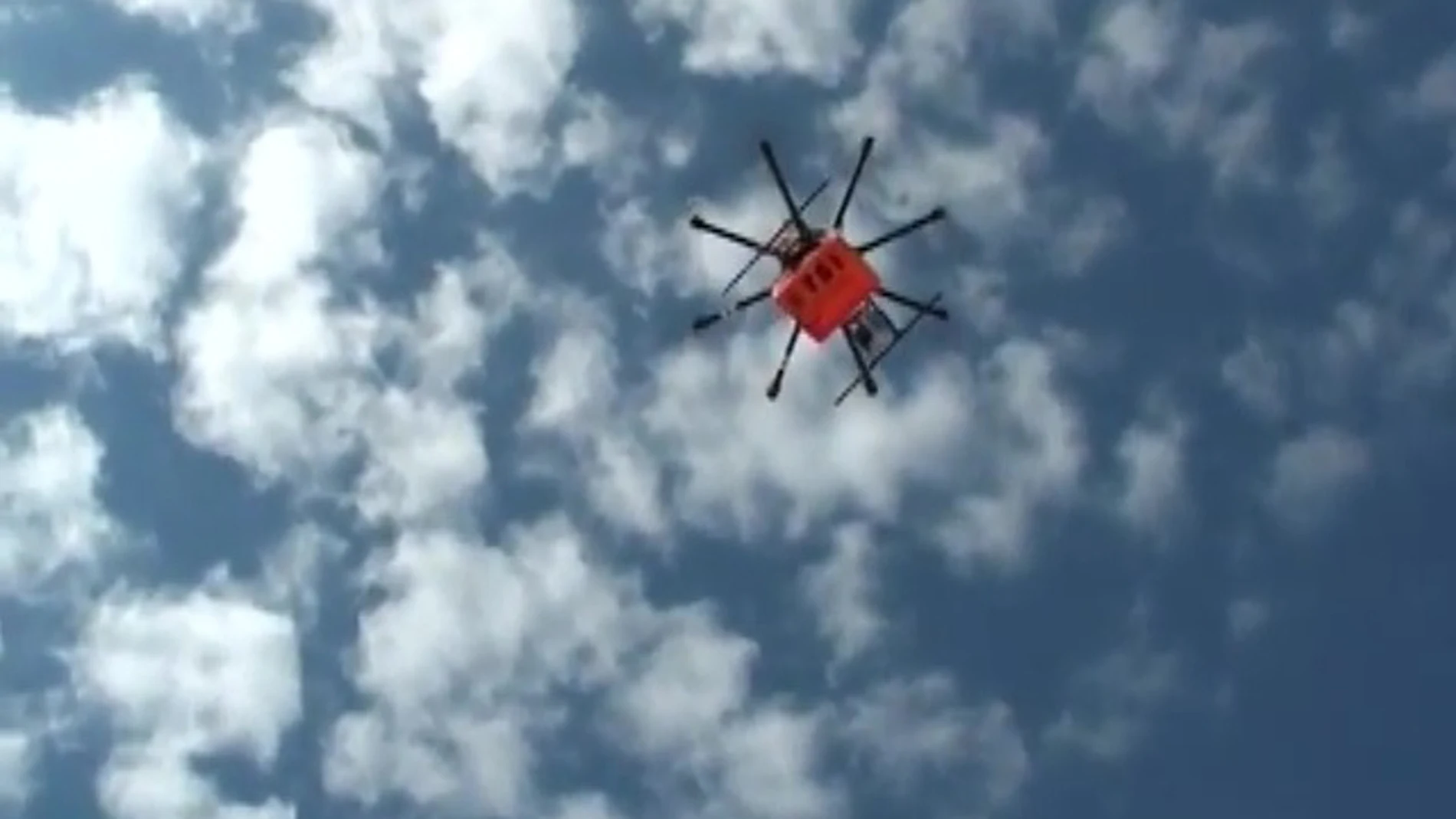 Uno de los drones en pruebas