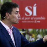 El secretario general del PSOE y candidato a las elecciones generales, Pedro Sánchez