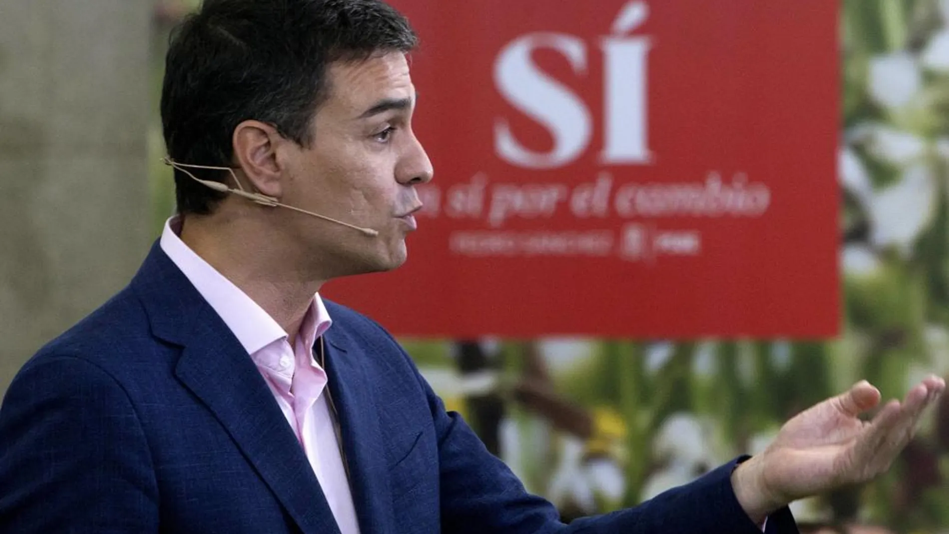 El secretario general del PSOE y candidato a las elecciones generales, Pedro Sánchez