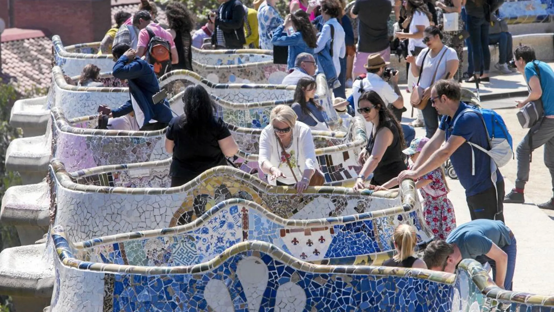 En la imagen, el Park Güell, una de las zonas de Barcelona con más visitas de turistas