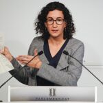 La portavoz del grupo de Junts pel Sí (JxSí), Marta Rovira