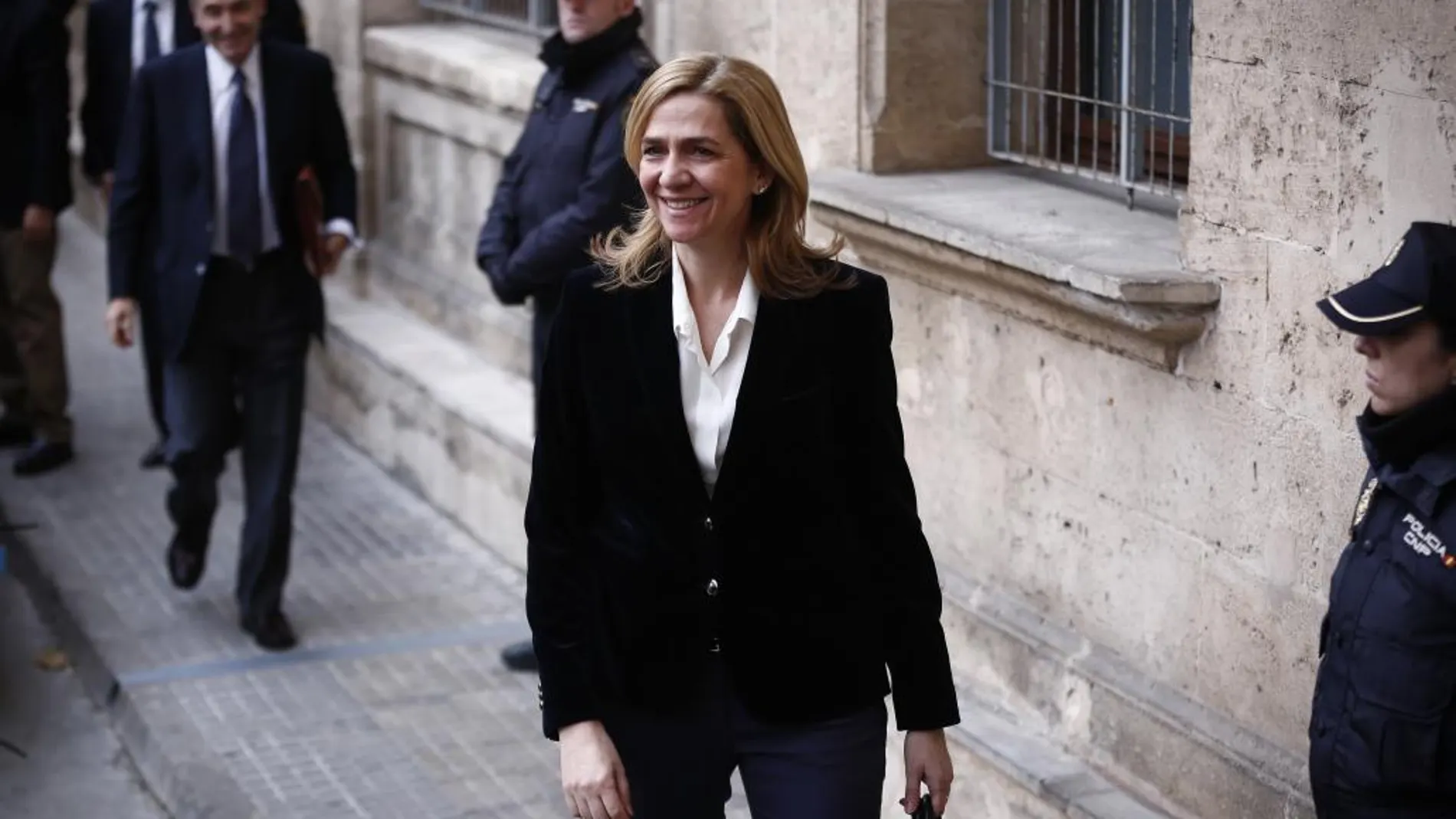 Llegada de la Infanta Cristina a los Juzgados de Palma de Mallorca
