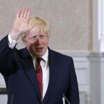 El exalcalde de Londres Boris Johnson, en rueda de prensa