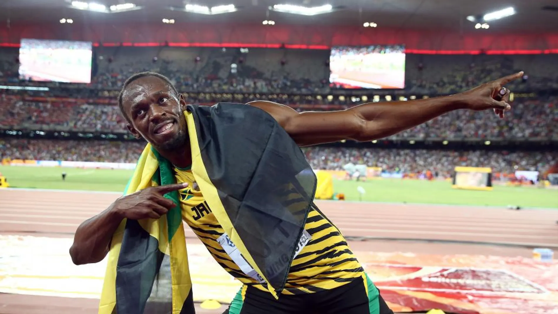 El campeón del mundo de los cien metros lisos, el jamaicano Usain Bolt