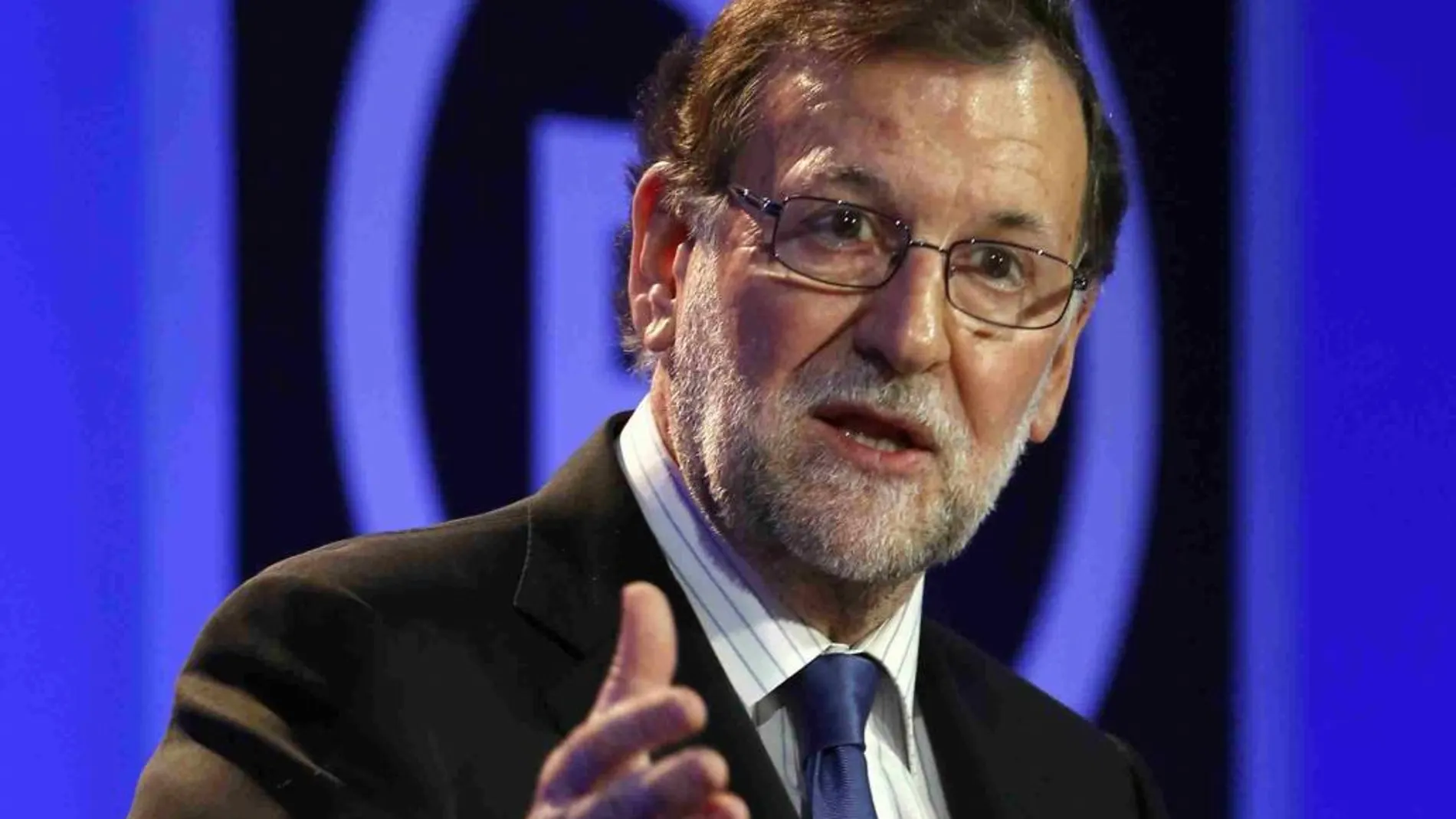 Mariano Rajoy, en un acto del PP sobre empleo.