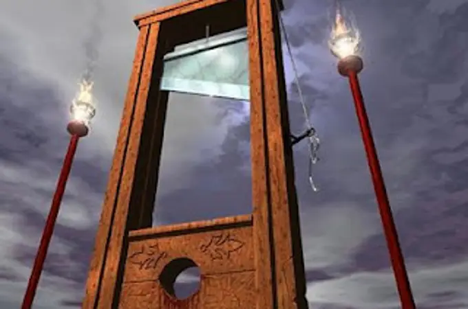 Por qué la cuchilla de la guillotina fue diseñada con una forma oblicua
